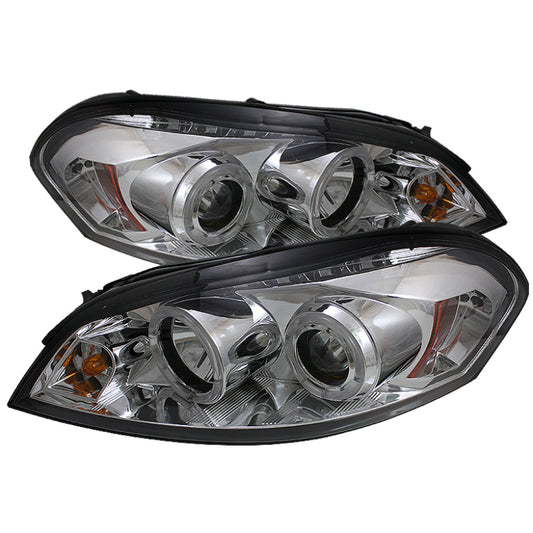 Spyder Chevy Impala 06-13 Projector Headlights LED Halo LED Chrm PRO-YD-CHIP06-HL-C