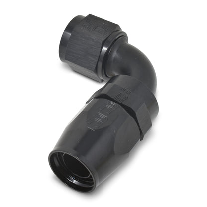 Russell Performance -12 AN Black 90 Degree Full Flow Hose End