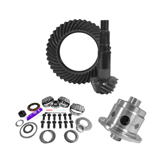 Yukon 11.25in Dana 80 4.56 Rear Ring & Pinion Install Kit 35 Spline Positraction 4.125in BRG