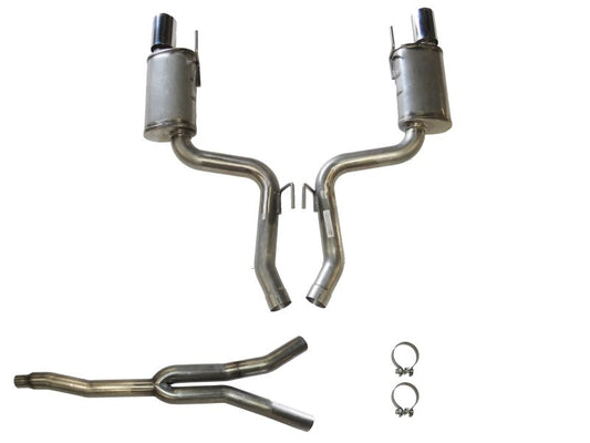 JBA 15-20 Ford Mustang EcoBoost 2.3L 409SS Dual Rear Exit Cat-Back Exhaust