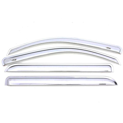 AVS 07-16 GMC Acadia Ventvisor Outside Mount Front & Rear Window Deflectors 4pc - Chrome