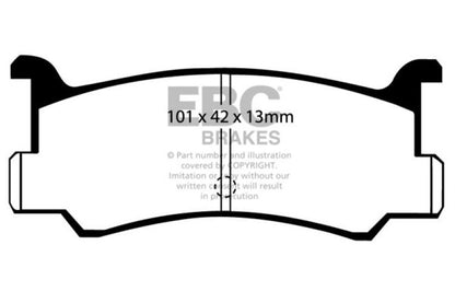 EBC 91-96 Ford Escort 1.8 Ultimax2 Front Brake Pads