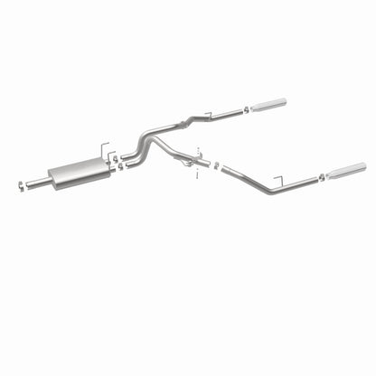 Magnaflow 09-13 Dodge Ram 1500 V6 3.6L Dual Spilt Rear Exit Polished Stainless C/B Perf Exhaust