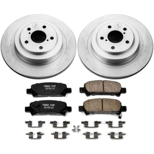 Power Stop 05-09 Subaru Legacy Rear Z17 Evolution Geomet Coated Brake Kit