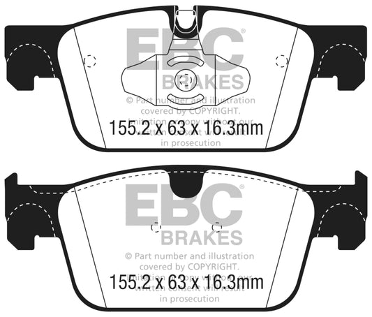 EBC 2017+ Volvo S90 2.0L Turbo Ultimax2 Front Brake Pads