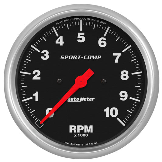 Autometer Sport-Comp 5in 10000 RPM Electronic In Dash Tachometer