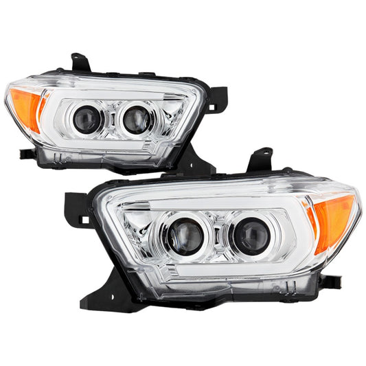 Spyder Signature Toyota Tacoma 16-18 TRD Model Projector Headlights-Chrome (PRO-YD-TT16V1-SEQ-C)