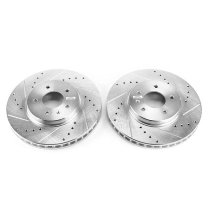 Power Stop 09-11 Cadillac STS Front Evolution Drilled & Slotted Rotors - Pair