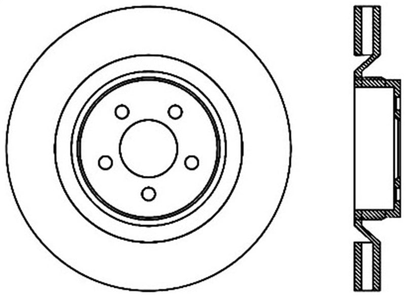 StopTech Power Slot 06-07 Chrysler SRT-8 Front Left Cryo Slotted Rotor