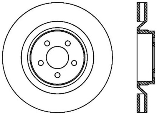 StopTech Power Slot 06-07 Chrysler SRT-8 Front Left Cryo Slotted Rotor