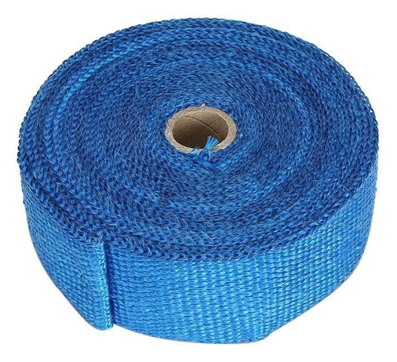 Torque Solution Fiberglass Exhaust Wrap Universal 2inx100ft - Blue