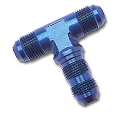Russell Performance -6 AN Flare Bulkhead Tee Fitting (Blue)