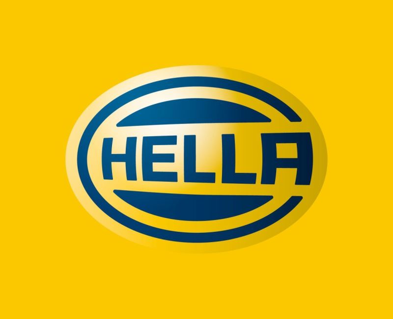 Hella Value Fit 8in Light - 36W Dual Row White Housing Flood Beam - LED