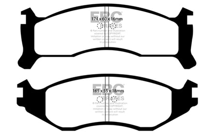 EBC 91-93 Chrysler Fifth Avenue 3.8 Ultimax2 Front Brake Pads