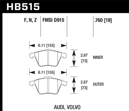 Hawk HPS Street Brake Pads