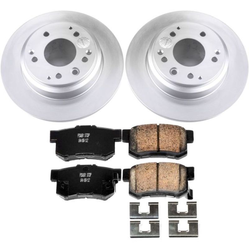 Power Stop 91-95 Acura Legend Rear Z17 Evolution Geomet Coated Brake Kit