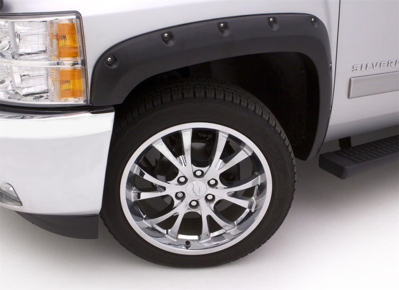 Lund 15-17 GMC Canyon (5ft. Bed) RX-Rivet Style Smooth Elite Series Fender Flares - Black (4 Pc.)