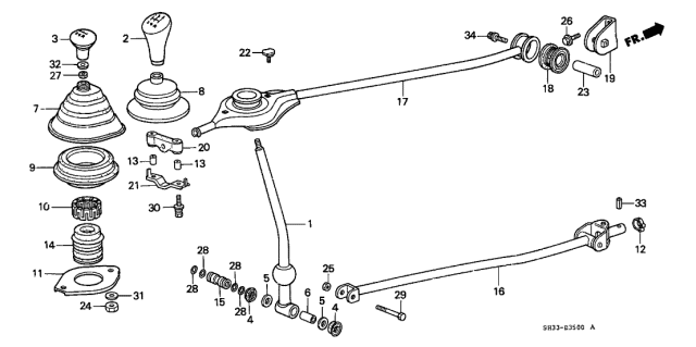 Honda - B/D-Series Shifter Dust Seal