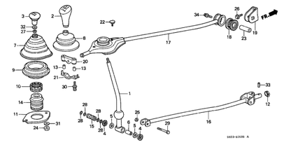 Honda - CRX Rubber Extension Mounting