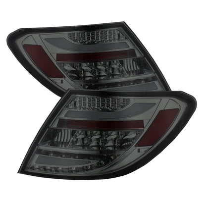 Spyder Mercedes Benz W204 C-Class 08-11 LED Tail Lights Incandescent - Smke ALT-YD-MBZC08-LED-SM