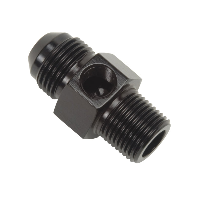 Russell Performance -6 AN Flare to 3/8in Pipe Pressure Adapter (Black)
