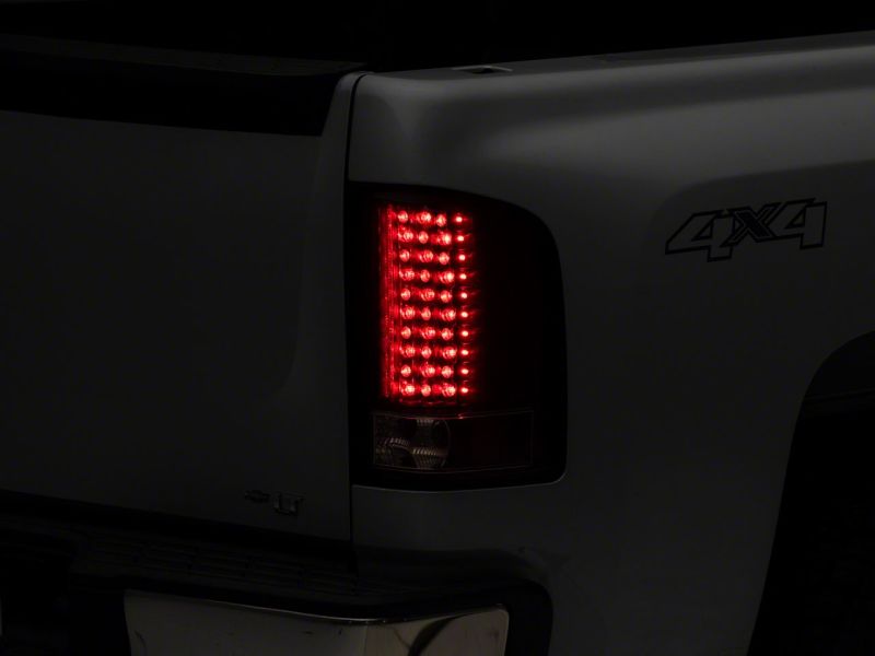 Raxiom 07-13 Chevrolet Silverado 1500 LED Tail Lights- Blk Housing (Clear Lens)