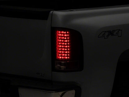 Raxiom 07-13 Chevrolet Silverado 1500 LED Tail Lights- Blk Housing (Clear Lens)
