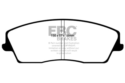 EBC 05-09 Chrysler 300 2.7 Ultimax2 Front Brake Pads