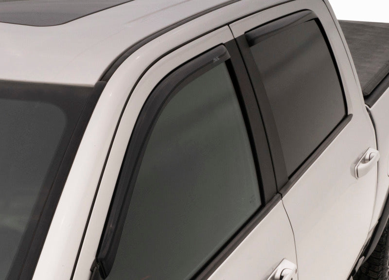 AVS 17-18 Ford F-250 Super Duty Supercrew Ventvisor Front & Rear Window Deflectors 4pc - Smoke