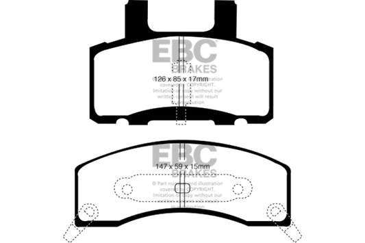 EBC 90-93 Chevrolet C20 8600 LB Ultimax2 Front Brake Pads