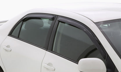 AVS 07-08 Honda Fit Ventvisor In-Channel Front & Rear Window Deflectors 4pc - Smoke