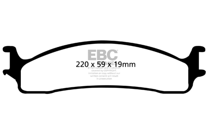 EBC 06-11 Dodge Ram 1500 Mega Cab 2WD Ultimax2 Front Brake Pads