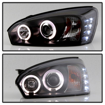 Spyder Chevy Malibu 04-07 Projector Headlights LED Halo LED Black High H1 Low H1 PRO-YD-CM04-HL-BK