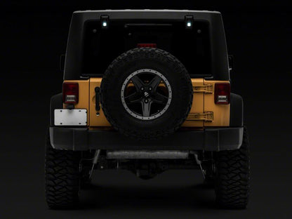 Raxiom 07-18 Jeep Wrangler JK w/ Hard Top Axial Series Rear Window Glass Hinge LED Lights