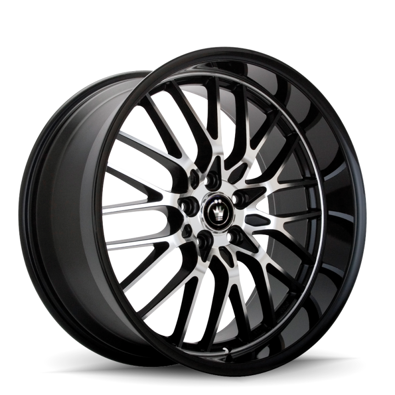 Konig Lace 18x8 5x100 ET35 Black/Machine Spoke