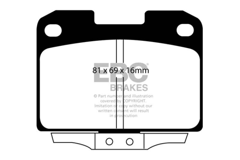 EBC 94-96 Dodge Stealth 3.0 4WD Yellowstuff Rear Brake Pads