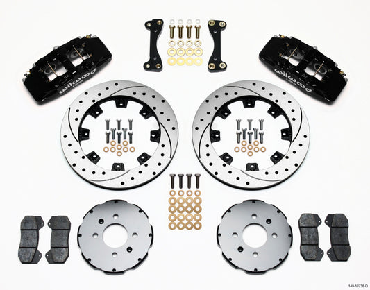 Wilwood Dynapro 6 Front Hat Kit 12.19in Drilled 90-99 Civic w/240 mm Disc