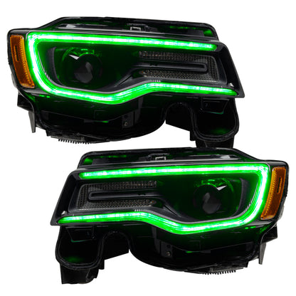 Oracle 1421 Jeep Grand Cherokee Dynamic Headlight DRL Upgrade Kit  ColorSHIFT Dynamic