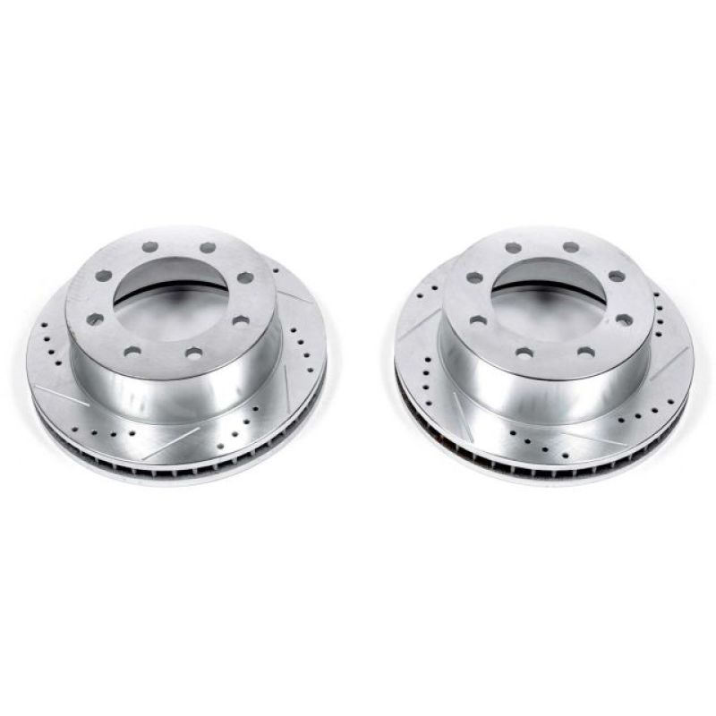 Power Stop 00-02 Dodge Ram 2500 Front Evolution Drilled & Slotted Rotors - Pair