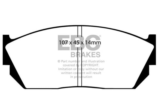 EBC 82-84 Honda Civic Hatchback 1.3 (5 Speed) Ultimax2 Front Brake Pads
