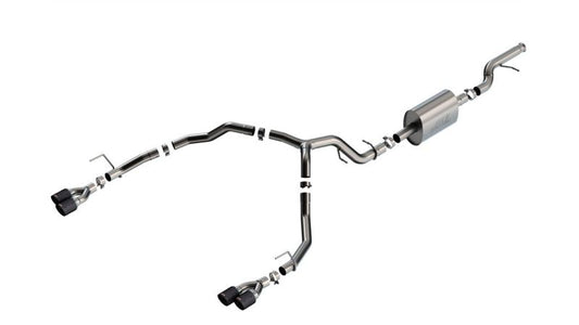 Borla 21-22 Chevy Tahoe 5.3L V8 2/4WD 4DR 3in/2.75in S-Type Cat-Back Exhaust w/ Carbon Fiber Tips