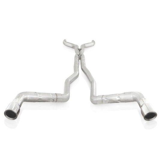Stainless Works 10-15 Camaro 6.2L 3in Dual Chambered Catback System X-Pipe Factory Connect