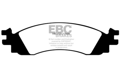 EBC 10-12 Ford Taurus 3.5 Twin Turbo SHO Greenstuff Front Brake Pads