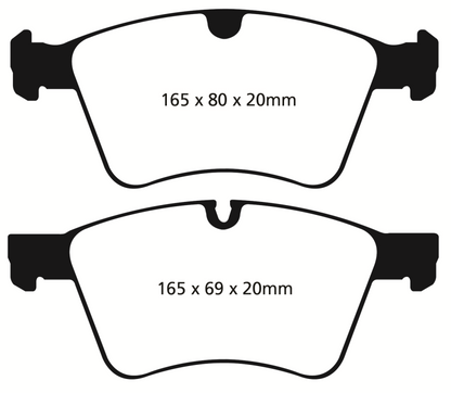 EBC 08-10 Mercedes-Benz GL320 3.0 TD (373mm Front Rotors) Yellowstuff Front Brake Pads