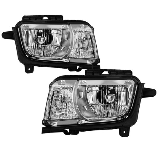 xTune 10-13 Chevrolet Camaro OEM Style Halogen Headlights - Chrome (HD-JH-CCAM10-OE-C)