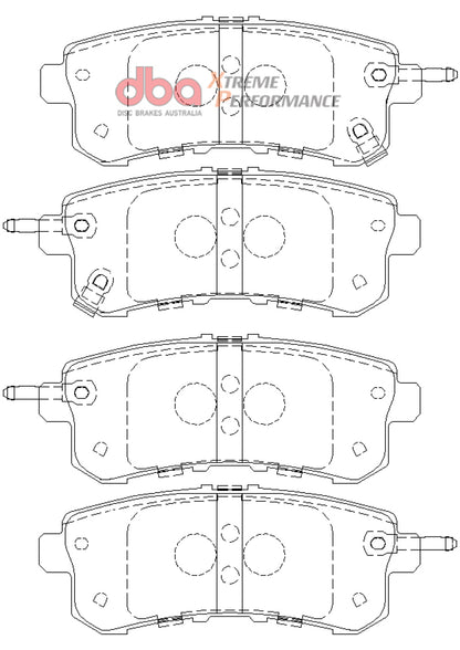 DBA 11-13 Infiniti QX56 (Rear Rotor) XP Performance Rear Brake Pads