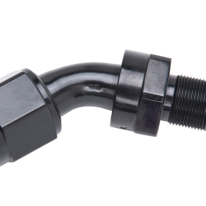 Russell Performance -10 AN 45 Degree Hose End Without Socket - Black