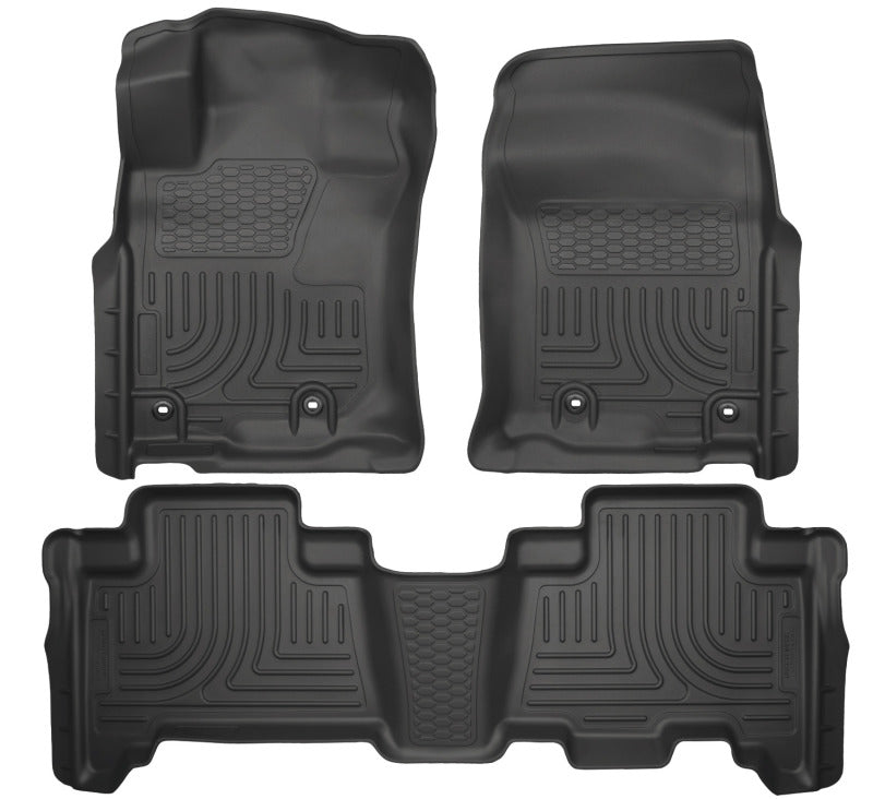 Husky Liners 2013 Toyota 4Runner WeatherBeater Black Front & 2nd Seat Floor Liners