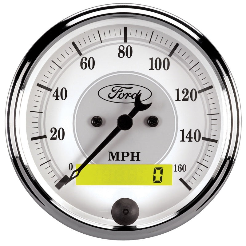 AutoMeter Gauge Speedometer 3-1/8in. 160MPH Elec. Prog. W/ Lcd Odo Ford Masterpiece