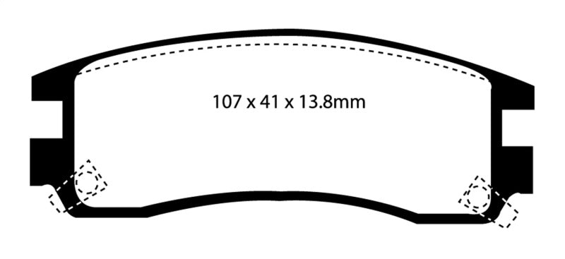 EBC 94-95 Buick Regal 3.1 Redstuff Rear Brake Pads